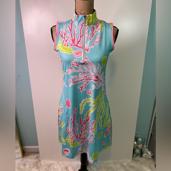 Ana Clare Dresses & Skirts - #14 ANA CLARE Turquoise Multi Dress size S NWT